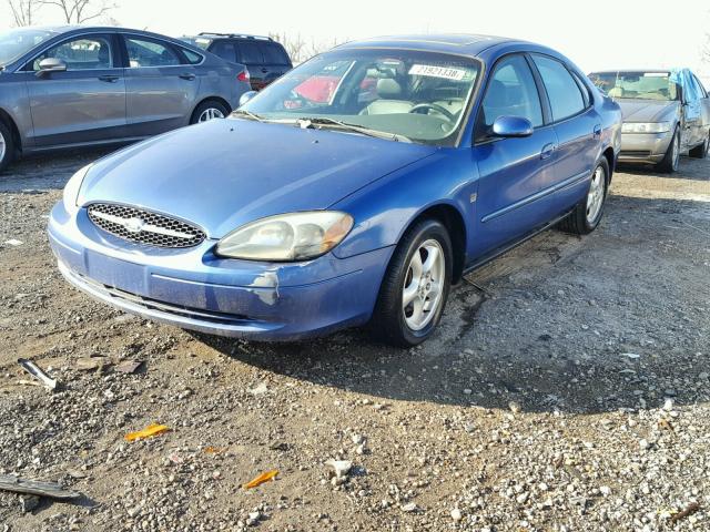 1FAHP55S63A142105 - 2003 FORD TAURUS SES BLUE photo 2