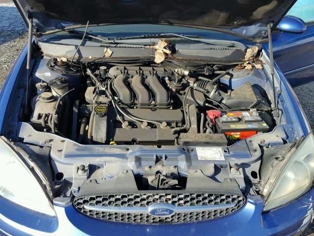 1FAHP55S63A142105 - 2003 FORD TAURUS SES BLUE photo 7