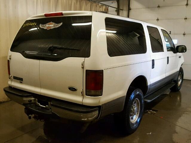 1FMNU41L53EB55902 - 2003 FORD EXCURSION WHITE photo 4