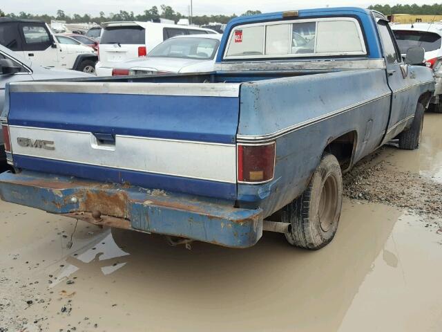 TCZ149S510338 - 1979 GMC SIERRA C15 BLUE photo 4