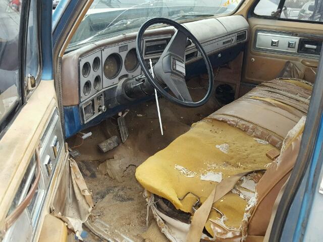 TCZ149S510338 - 1979 GMC SIERRA C15 BLUE photo 9