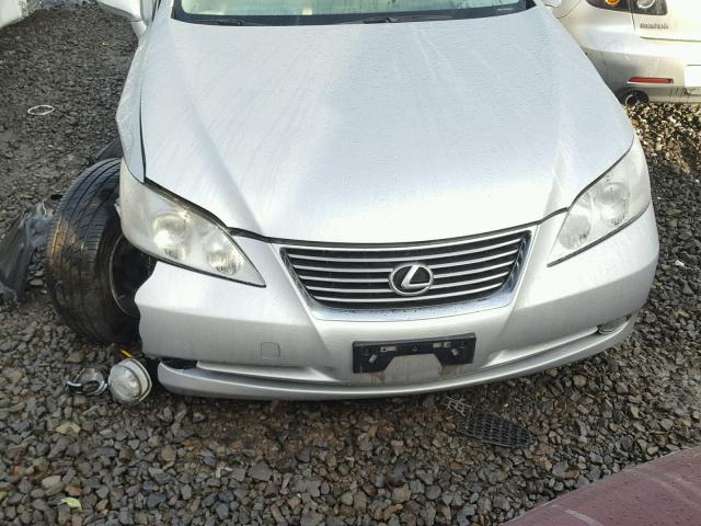 JTHBJ46G482216840 - 2008 LEXUS ES 350 SILVER photo 7