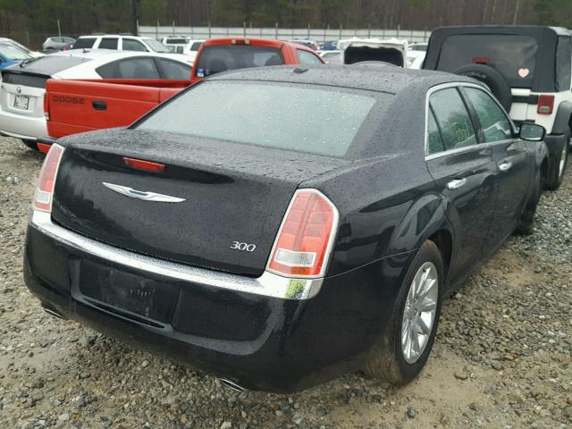 2C3CCACGXCH234525 - 2012 CHRYSLER 300 LIMITE BLACK photo 4