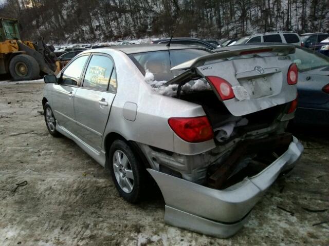 2T1BR32E13C142733 - 2003 TOYOTA COROLLA CE SILVER photo 3