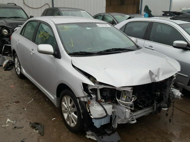 2T1BU4EE5AC515821 - 2010 TOYOTA COROLLA BA SILVER photo 1