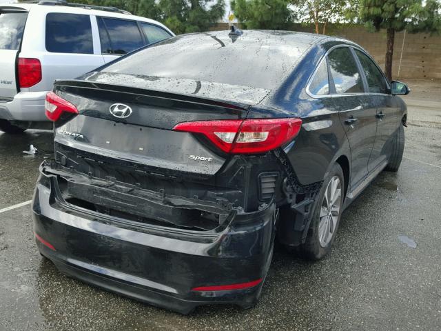 5NPE34AF4GH269025 - 2016 HYUNDAI SONATA SPO BLACK photo 4