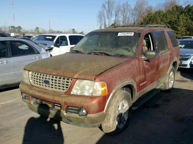 1FMZU74K24UB24362 - 2004 FORD EXPLORER E MAROON photo 2