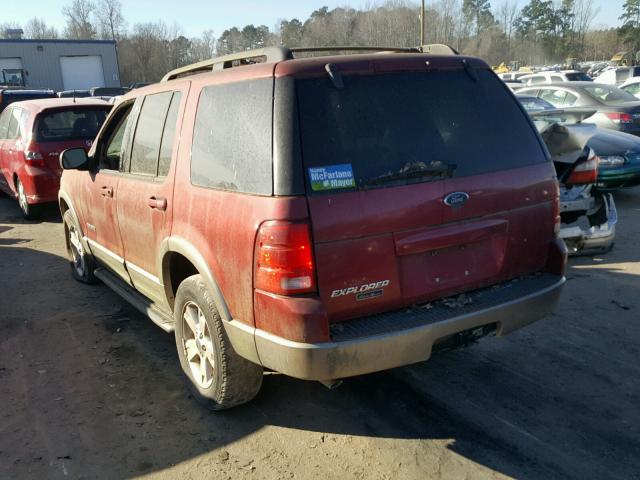 1FMZU74K24UB24362 - 2004 FORD EXPLORER E MAROON photo 3