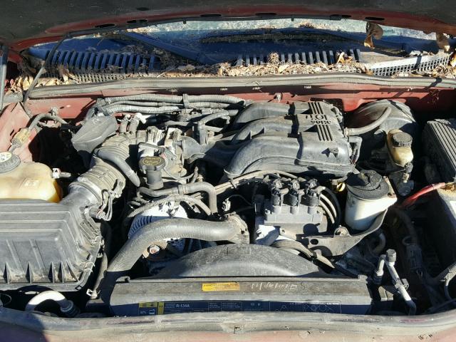 1FMZU74K24UB24362 - 2004 FORD EXPLORER E MAROON photo 7