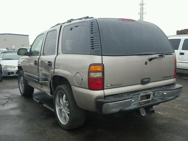 1GNEC13T51J165697 - 2001 CHEVROLET TAHOE C150 BROWN photo 3