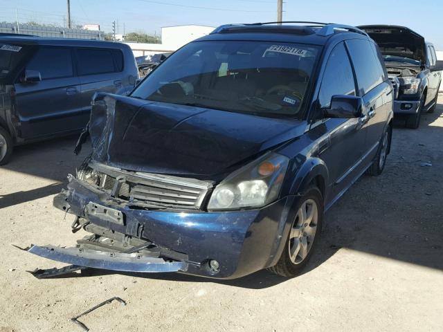 5N1BV28U07N120760 - 2007 NISSAN QUEST S BLUE photo 2