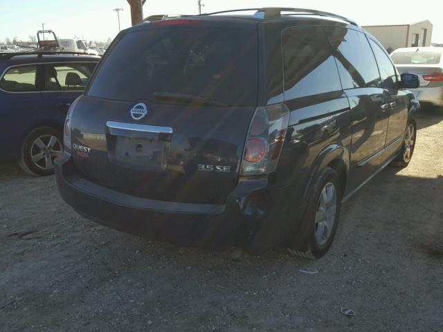 5N1BV28U07N120760 - 2007 NISSAN QUEST S BLUE photo 4