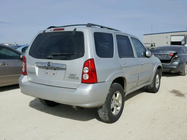 4F2YZ02Z15KM44486 - 2005 MAZDA TRIBUTE I SILVER photo 4