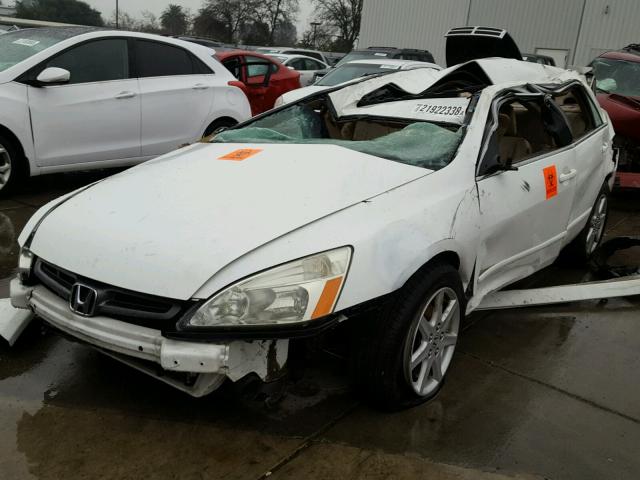 1HGCM66523A028194 - 2003 HONDA ACCORD EX WHITE photo 2