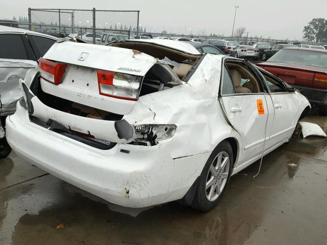 1HGCM66523A028194 - 2003 HONDA ACCORD EX WHITE photo 4