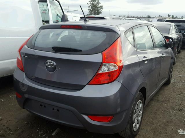 KMHCT5AE1EU155860 - 2014 HYUNDAI ACCENT GLS CHARCOAL photo 4