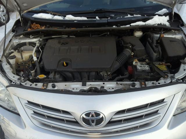 5YFBU4EE7DP159134 - 2013 TOYOTA COROLLA BA GRAY photo 7