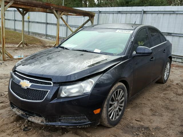 1G1PJ5S95B7265441 - 2011 CHEVROLET CRUZE ECO BLACK photo 2