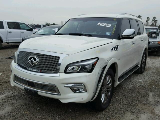 JN8AZ2NC3G9400704 - 2016 INFINITI QX80 WHITE photo 2