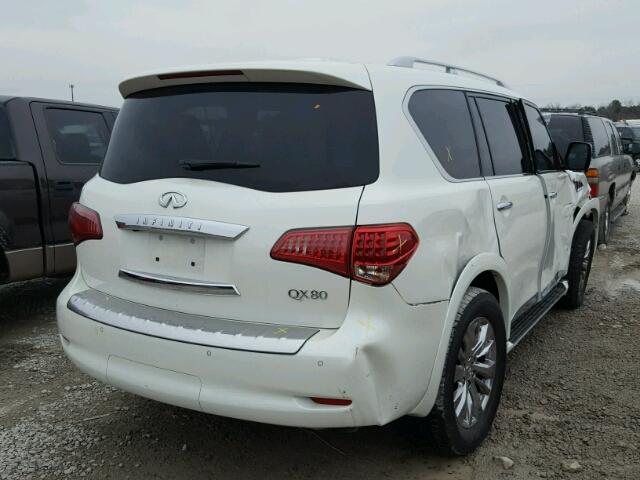 JN8AZ2NC3G9400704 - 2016 INFINITI QX80 WHITE photo 4