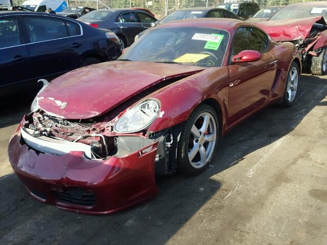 WP0AB29898U781866 - 2008 PORSCHE CAYMAN S BURGUNDY photo 2