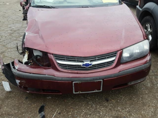 2G1WH55K719289243 - 2001 CHEVROLET IMPALA LS BURGUNDY photo 7