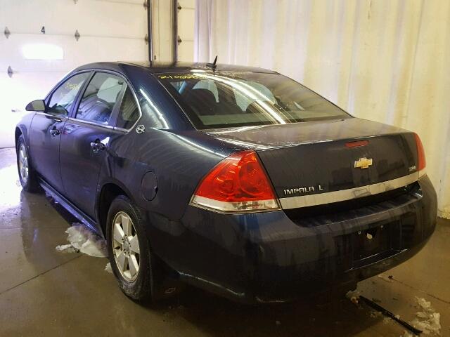 2G1WT57K891212516 - 2009 CHEVROLET IMPALA 1LT BLUE photo 3