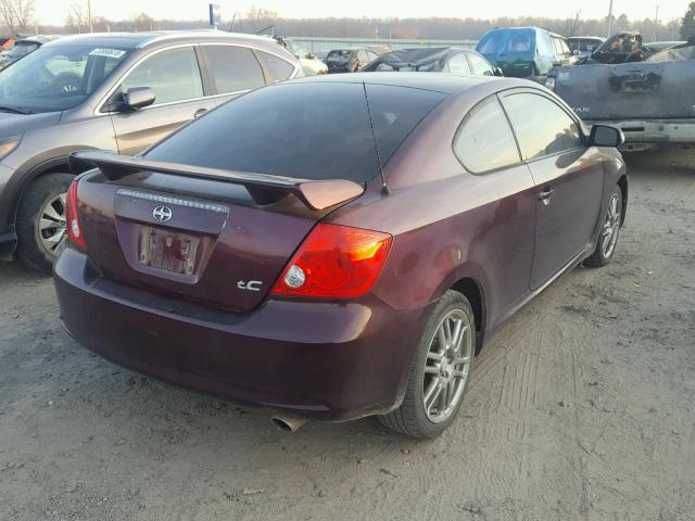 JTKDE177160134299 - 2006 TOYOTA SCION TC PURPLE photo 4