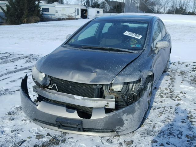 2HGFA15577H308727 - 2007 HONDA CIVIC LX GRAY photo 2