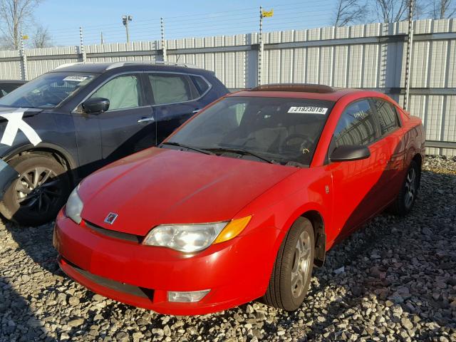 1G8AW12F95Z105319 - 2005 SATURN ION LEVEL RED photo 2
