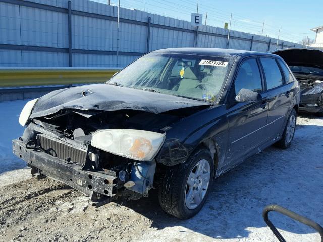 1G1ZT61826F181719 - 2006 CHEVROLET MALIBU MAX BLACK photo 2