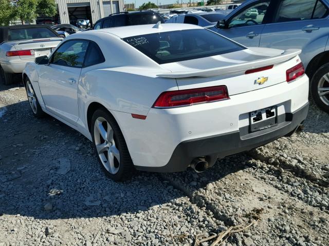 2G1FF1E35F9209291 - 2015 CHEVROLET CAMARO LT WHITE photo 3