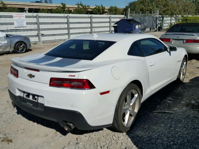 2G1FF1E35F9209291 - 2015 CHEVROLET CAMARO LT WHITE photo 4