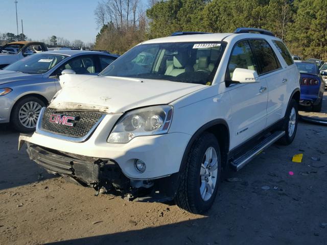 1GKER23768J294921 - 2008 GMC ACADIA SLT WHITE photo 2