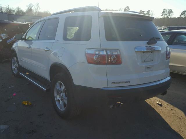 1GKER23768J294921 - 2008 GMC ACADIA SLT WHITE photo 3