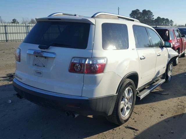 1GKER23768J294921 - 2008 GMC ACADIA SLT WHITE photo 4