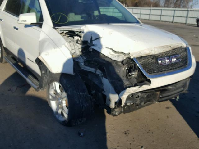 1GKER23768J294921 - 2008 GMC ACADIA SLT თეთრი ფოტო 9