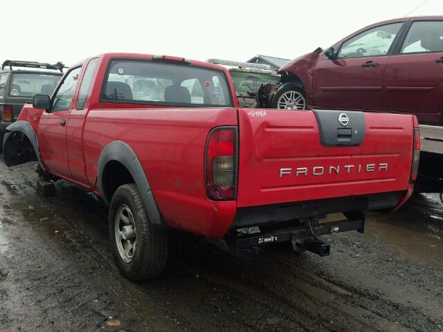 1N6DD26S32C377446 - 2002 NISSAN FRONTIER K RED photo 3