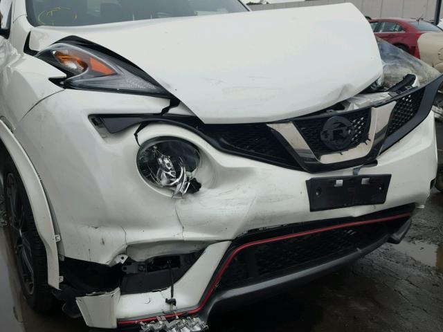 JN8AF5MVXFT564501 - 2015 NISSAN JUKE S WHITE photo 9