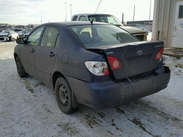 2T1BR32E47C763843 - 2007 TOYOTA COROLLA CE PURPLE photo 3