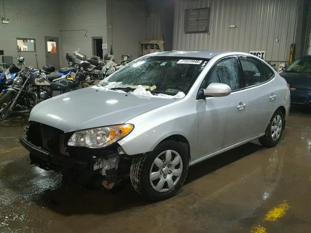 KMHDU46D68U585903 - 2008 HYUNDAI ELANTRA GL SILVER photo 2