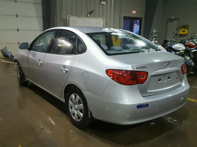 KMHDU46D68U585903 - 2008 HYUNDAI ELANTRA GL SILVER photo 3