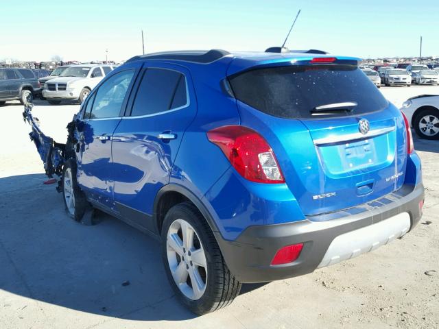 KL4CJBSB3FB127871 - 2015 BUICK ENCORE CON BLUE photo 3