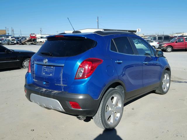 KL4CJBSB3FB127871 - 2015 BUICK ENCORE CON BLUE photo 4