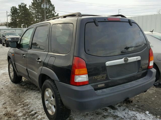 4F2YU06101KM60191 - 2001 MAZDA TRIBUTE DX BLACK photo 3