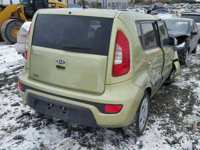 KNDJT2A57C7436180 - 2012 KIA SOUL GREEN photo 4