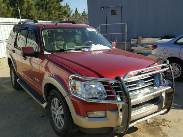 1FMEU64E77UA79538 - 2007 FORD EXPLORER E RED photo 1