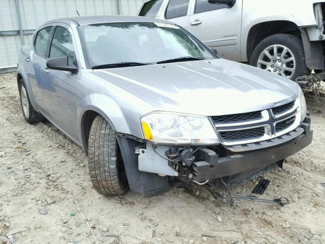 1C3CDZAB0DN516992 - 2013 DODGE AVENGER SE SILVER photo 1