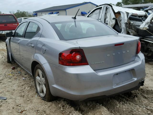 1C3CDZAB0DN516992 - 2013 DODGE AVENGER SE SILVER photo 3