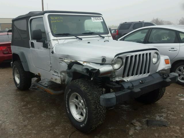 1J4FA44S66P743444 - 2006 JEEP WRANGLER / SILVER photo 1